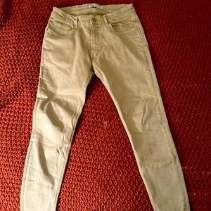 Zara beige skinny jeans 32” waist / 30” length